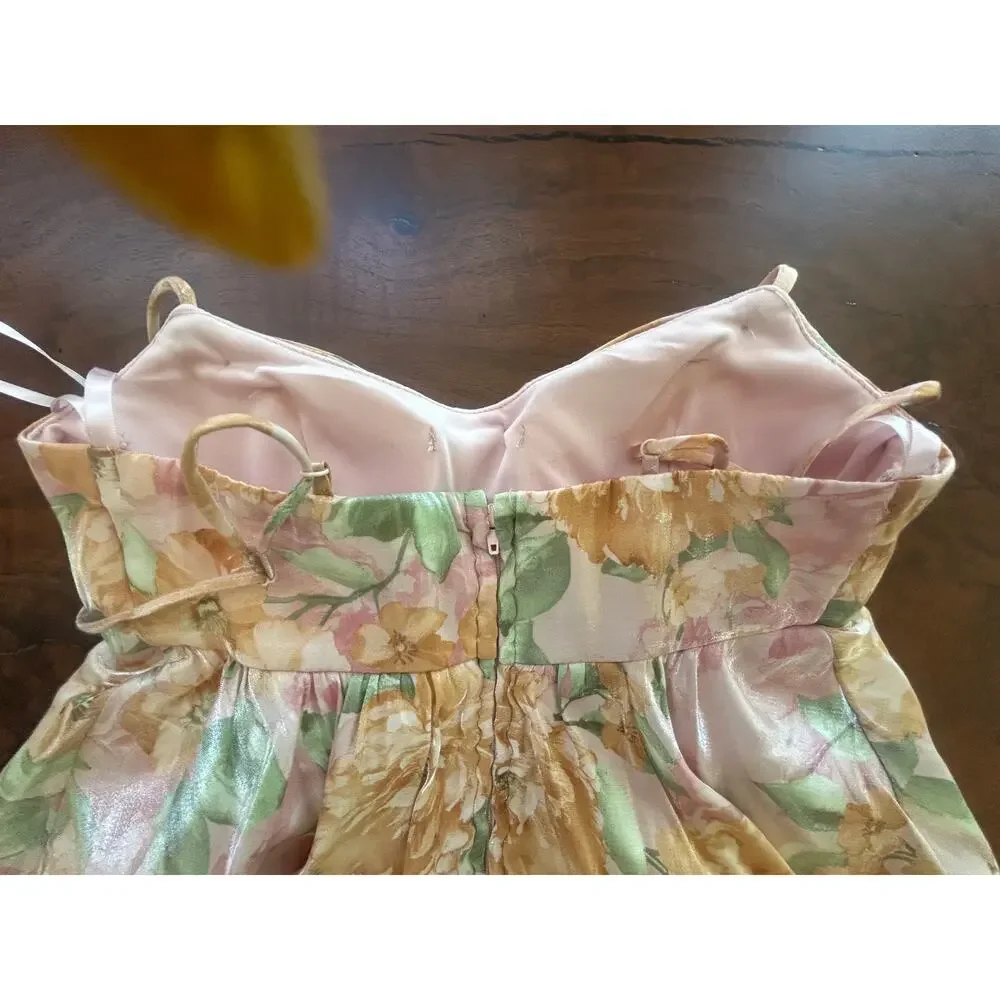Seni & Cade Floral Coquette Bubble Dress XS